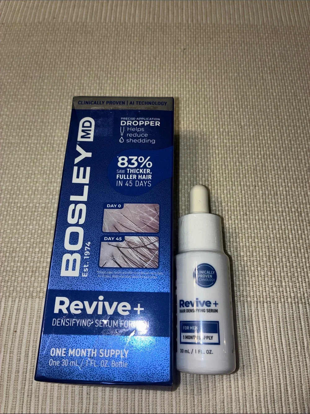 BosleyMD Revive+ Densifying Serum for Men 1 month supply